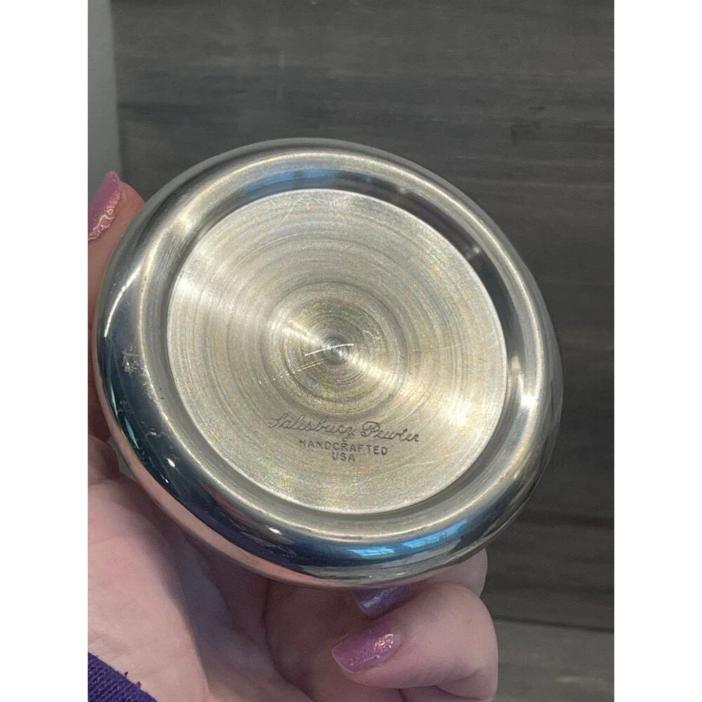 Vintage Salisbury Pewter NSA Paperweight National Security Agency Glass Dome USA